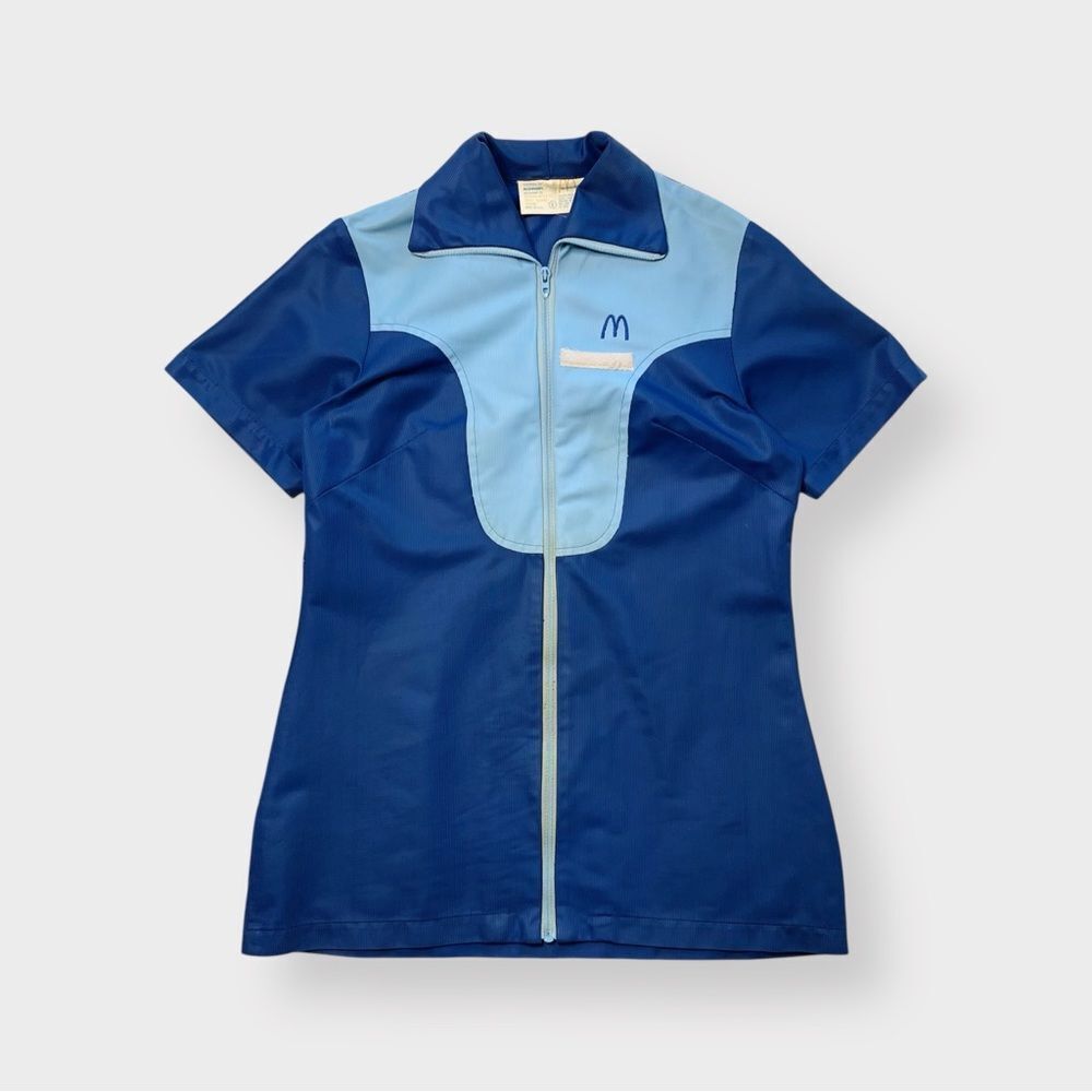 Vtg 1973 McDonalds Womens Full Uniform 2-Piece Set, Shirt Pants, Fast Food S 70s - Picture 2 of 12